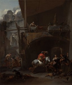 ハントからの帰還 作： Nicolaes Pietersz. Berchem